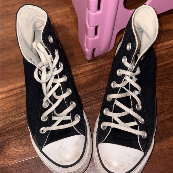 Black hightop platform converse - Picture 13 of 16